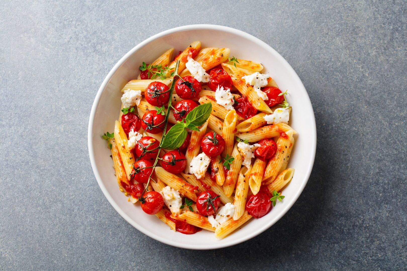 Italian pasta dish with fresh ingredients
